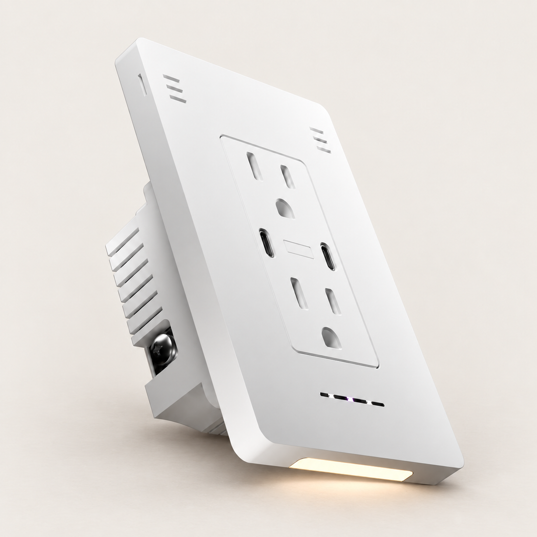 InvisOutlet C Aura complete in-wall assembly
