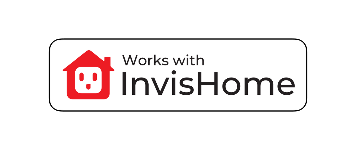 InvisHome app showing room and device controls