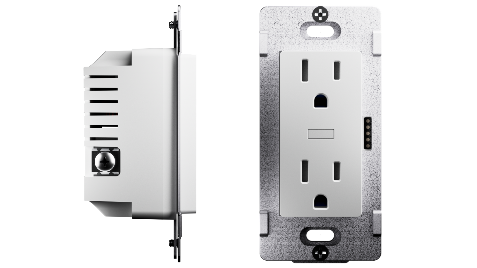 InvisOutlet front and side view